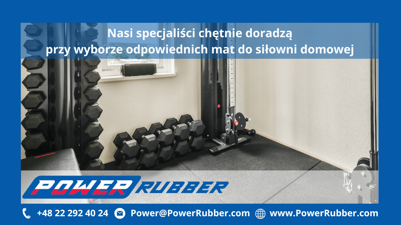 Podłoga gumowa do siłowni domowej