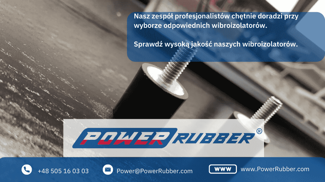 Rubber vibration isolators for machines