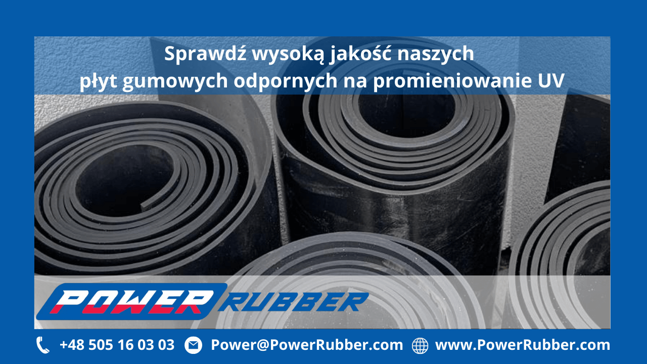 Płyty gumowe odporne na promieniowanie UV