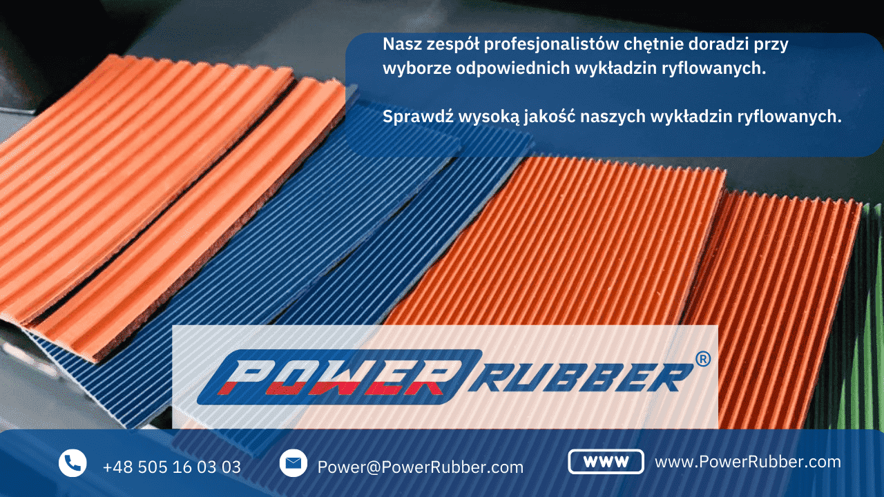 grooved industrial rubber lining