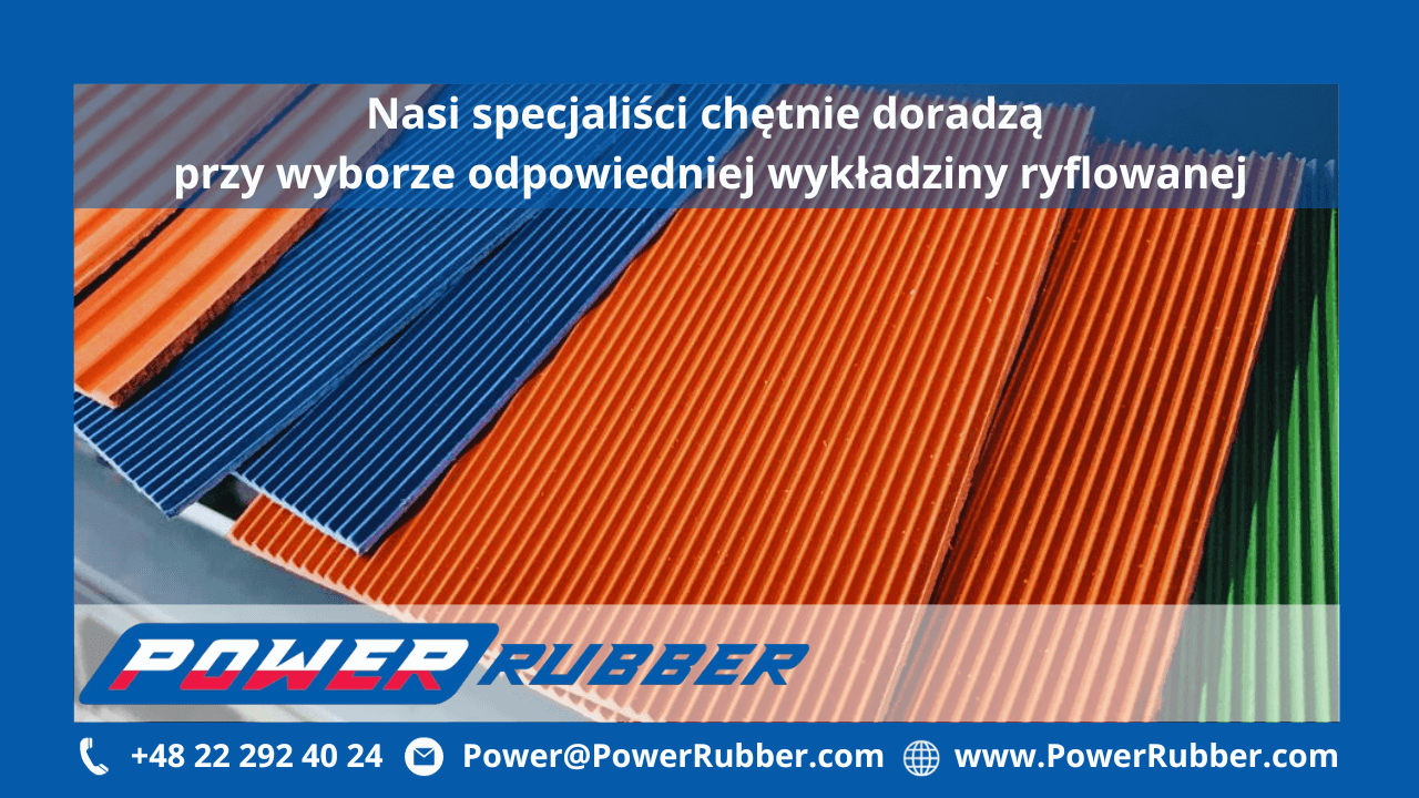 Wykładziny gumowe z ryflem