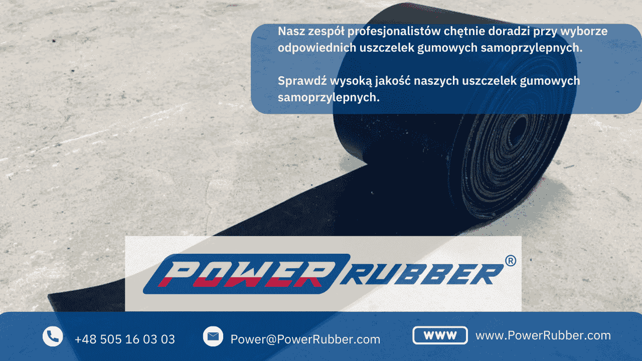 black self-adhesive rubber gasket