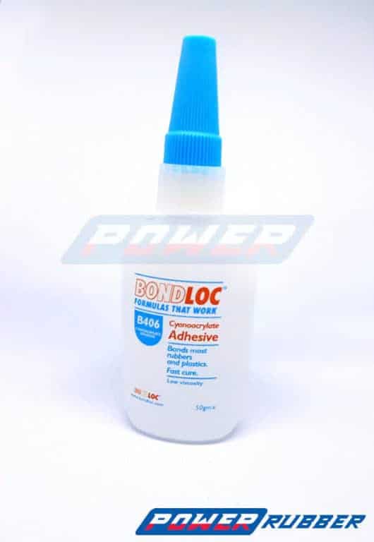 cyanoacrylic adhesive, rubber glue