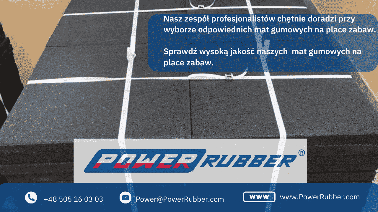 Rubber sheets for the playground