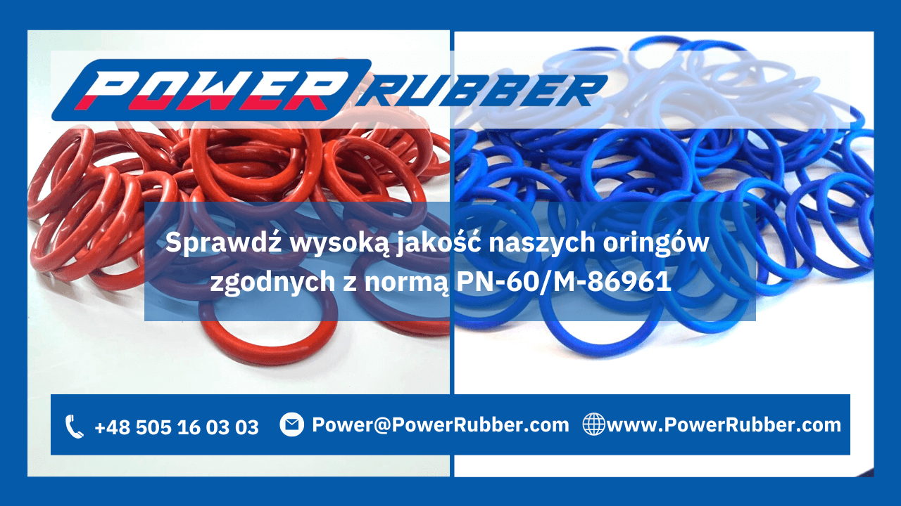 Pierścienie uszczelniające typu oring wg normy PN-60/M-86961