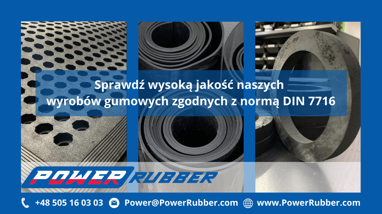 Wyroby gumowe zgodne z normą DIN 7716