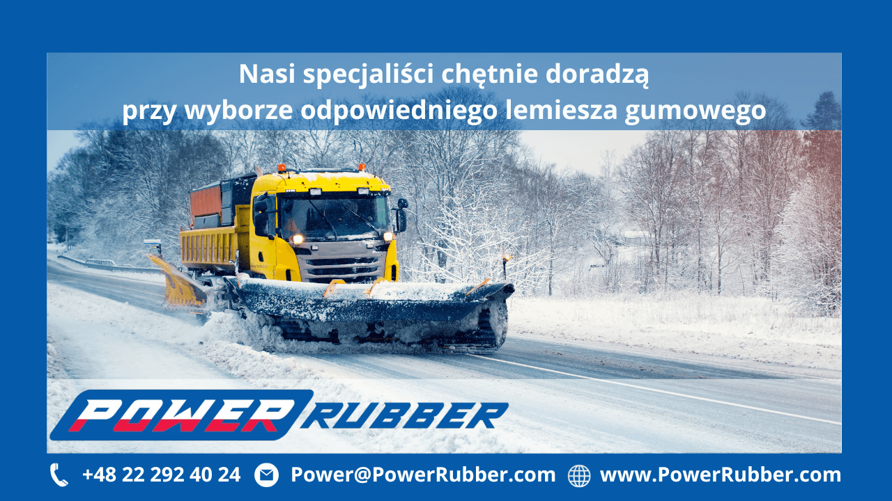 Lemiesz gumowy do pługa śnieżnego