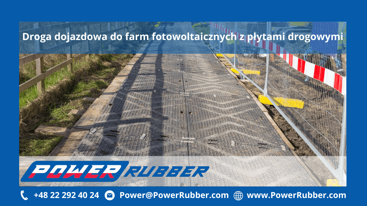 Farma fotowoltaiczna z płytami drogowymi