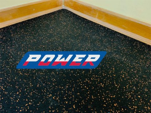 rubber surface for the gym