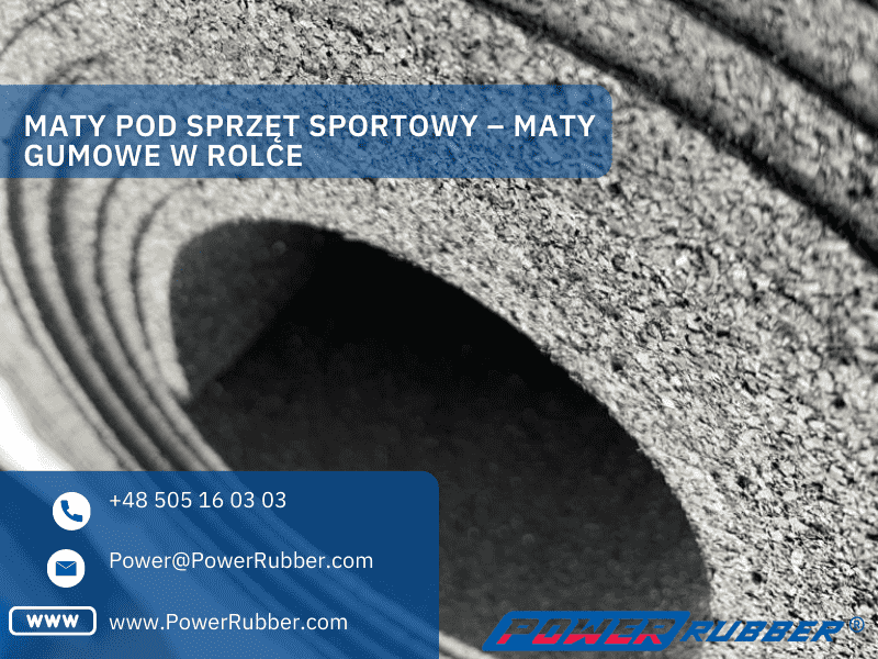 Mats for sports equipment - Rubber mats in a roll